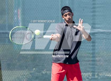 Thumbnail 2 in Jesuit vs. James Logan (CIF NorCal Regional Tennis Championships) photogallery.