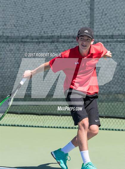 Thumbnail 2 in Jesuit vs. James Logan (CIF NorCal Regional Tennis Championships) photogallery.