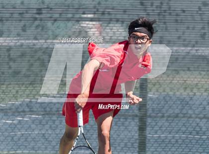 Thumbnail 3 in Jesuit vs. James Logan (CIF NorCal Regional Tennis Championships) photogallery.