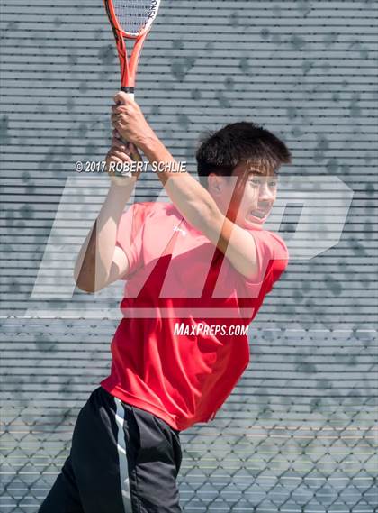 Thumbnail 2 in Jesuit vs. James Logan (CIF NorCal Regional Tennis Championships) photogallery.