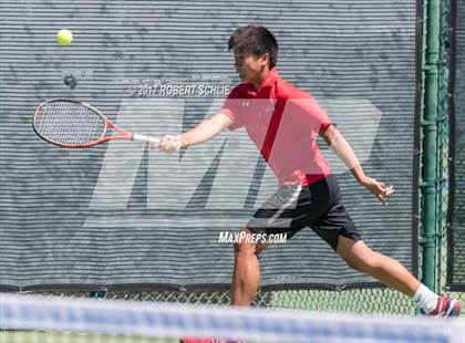 Thumbnail 3 in Jesuit vs. James Logan (CIF NorCal Regional Tennis Championships) photogallery.