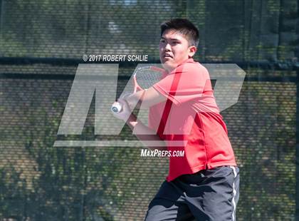 Thumbnail 3 in Jesuit vs. James Logan (CIF NorCal Regional Tennis Championships) photogallery.