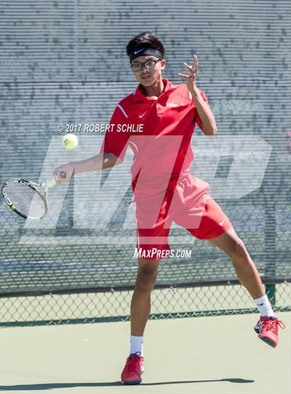 Thumbnail 3 in Jesuit vs. James Logan (CIF NorCal Regional Tennis Championships) photogallery.