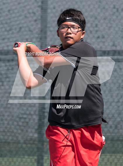 Thumbnail 3 in Jesuit vs. James Logan (CIF NorCal Regional Tennis Championships) photogallery.