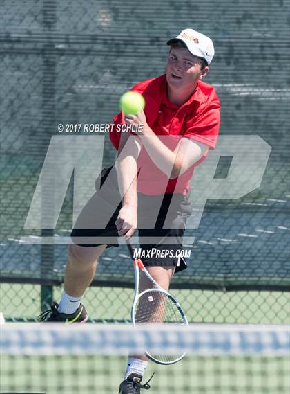 Thumbnail 3 in Jesuit vs. James Logan (CIF NorCal Regional Tennis Championships) photogallery.