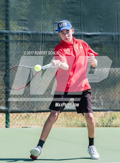 Thumbnail 2 in Jesuit vs. James Logan (CIF NorCal Regional Tennis Championships) photogallery.