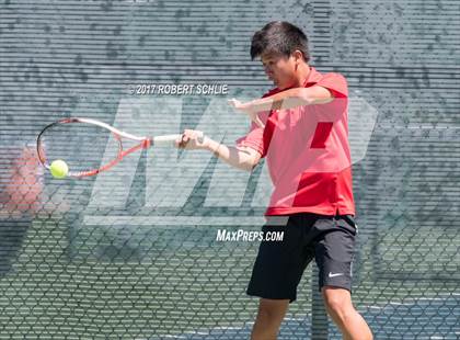 Thumbnail 1 in Jesuit vs. James Logan (CIF NorCal Regional Tennis Championships) photogallery.
