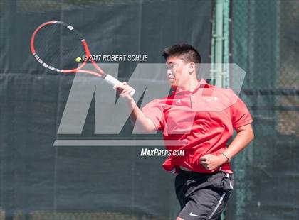 Thumbnail 2 in Jesuit vs. James Logan (CIF NorCal Regional Tennis Championships) photogallery.