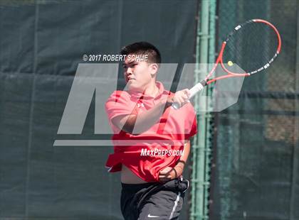 Thumbnail 3 in Jesuit vs. James Logan (CIF NorCal Regional Tennis Championships) photogallery.