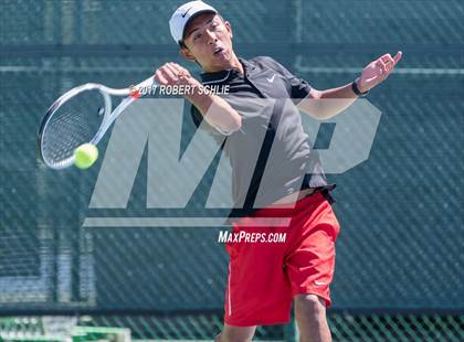 Thumbnail 2 in Jesuit vs. James Logan (CIF NorCal Regional Tennis Championships) photogallery.