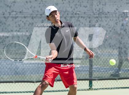 Thumbnail 3 in Jesuit vs. James Logan (CIF NorCal Regional Tennis Championships) photogallery.