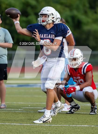 Thumbnail 3 in Lipscomb Academy vs Oakland (Scrimmage) photogallery.