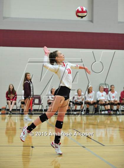 Thumbnail 3 in Cypress Woods vs. Tomball Memorial (NIKE Volleyball Classic) photogallery.
