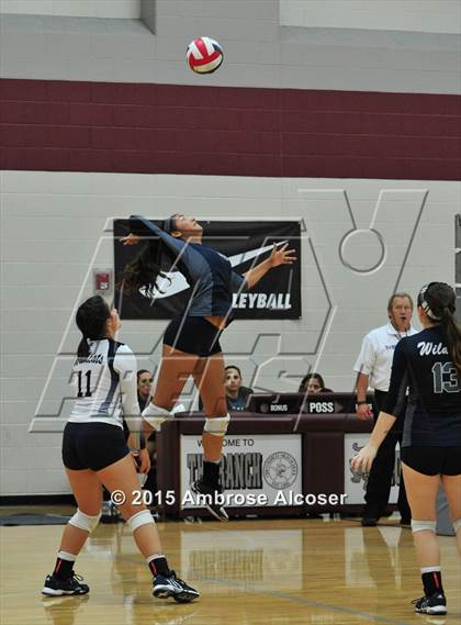 Thumbnail 2 in Cypress Woods vs. Tomball Memorial (NIKE Volleyball Classic) photogallery.