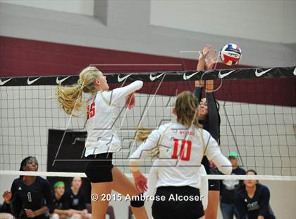 Thumbnail 2 in Cypress Woods vs. Tomball Memorial (NIKE Volleyball Classic) photogallery.