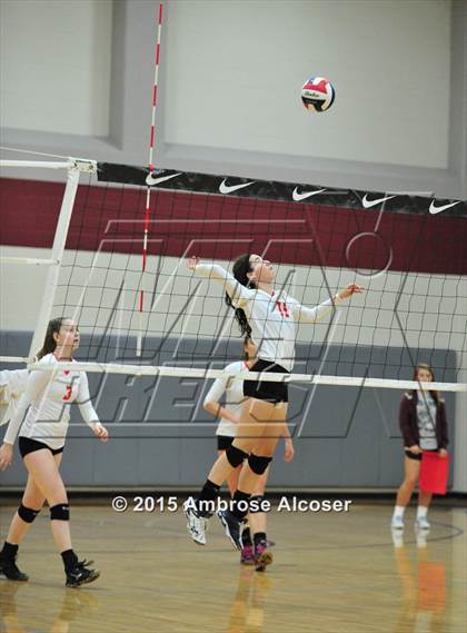 Thumbnail 2 in Cypress Woods vs. Tomball Memorial (NIKE Volleyball Classic) photogallery.