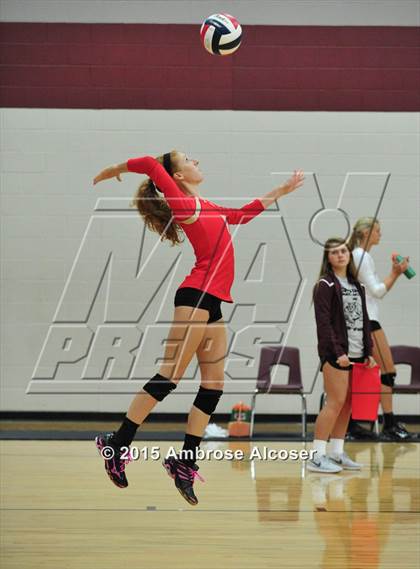 Thumbnail 2 in Cypress Woods vs. Tomball Memorial (NIKE Volleyball Classic) photogallery.