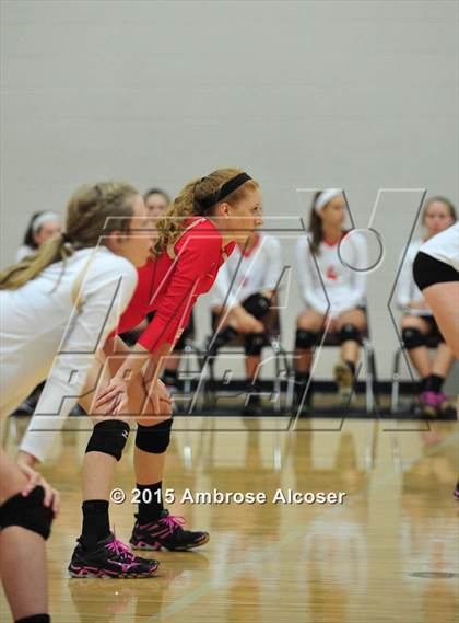 Thumbnail 3 in Cypress Woods vs. Tomball Memorial (NIKE Volleyball Classic) photogallery.