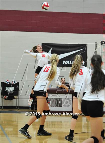 Thumbnail 1 in Cypress Woods vs. Tomball Memorial (NIKE Volleyball Classic) photogallery.