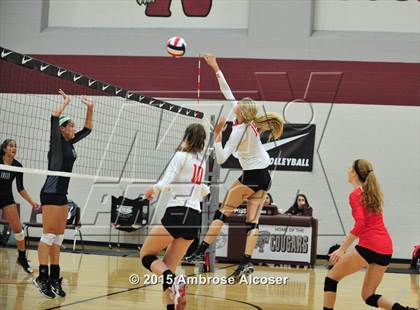Thumbnail 1 in Cypress Woods vs. Tomball Memorial (NIKE Volleyball Classic) photogallery.