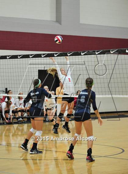 Thumbnail 3 in Cypress Woods vs. Tomball Memorial (NIKE Volleyball Classic) photogallery.