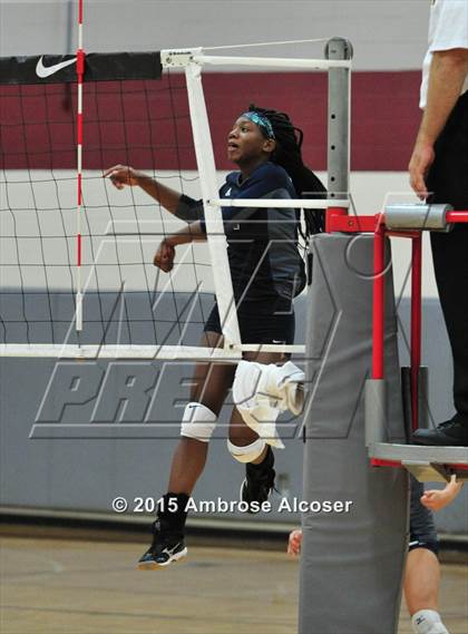 Thumbnail 1 in Cypress Woods vs. Tomball Memorial (NIKE Volleyball Classic) photogallery.
