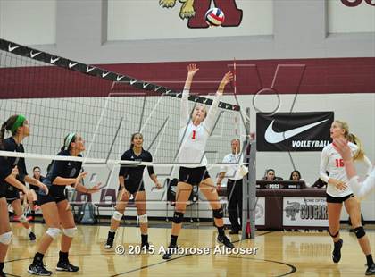 Thumbnail 1 in Cypress Woods vs. Tomball Memorial (NIKE Volleyball Classic) photogallery.