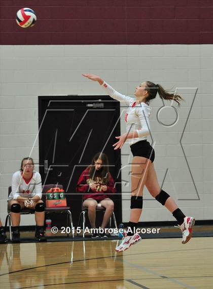 Thumbnail 2 in Cypress Woods vs. Tomball Memorial (NIKE Volleyball Classic) photogallery.