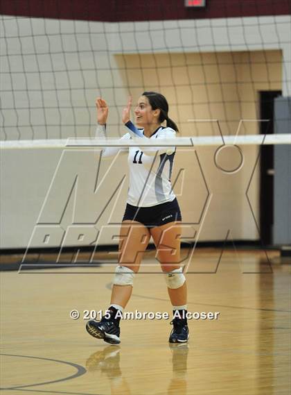 Thumbnail 3 in Cypress Woods vs. Tomball Memorial (NIKE Volleyball Classic) photogallery.