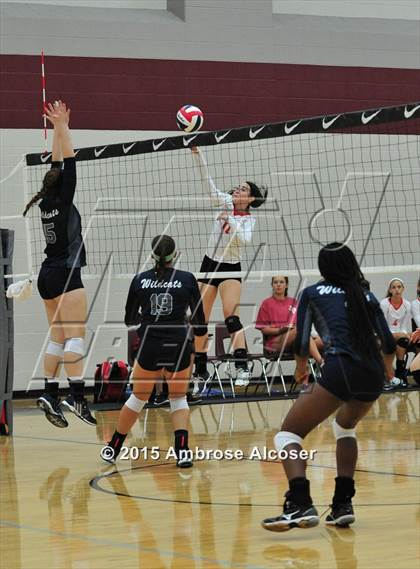 Thumbnail 1 in Cypress Woods vs. Tomball Memorial (NIKE Volleyball Classic) photogallery.
