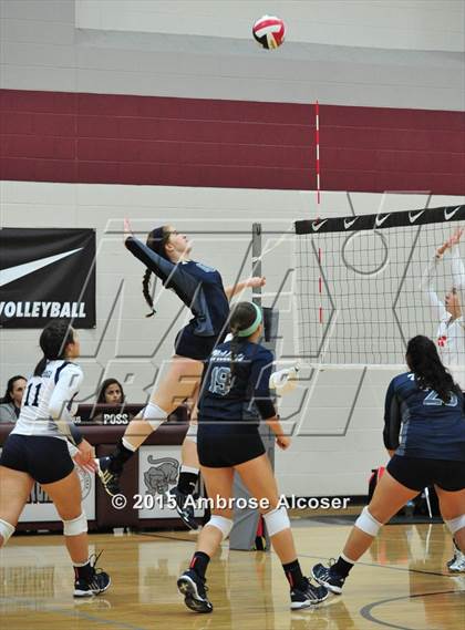 Thumbnail 2 in Cypress Woods vs. Tomball Memorial (NIKE Volleyball Classic) photogallery.