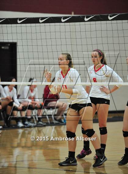 Thumbnail 3 in Cypress Woods vs. Tomball Memorial (NIKE Volleyball Classic) photogallery.