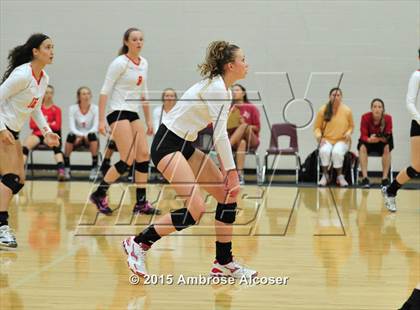 Thumbnail 3 in Cypress Woods vs. Tomball Memorial (NIKE Volleyball Classic) photogallery.