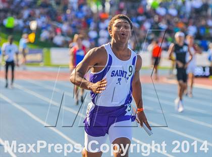 Thumbnail 1 in CIF State Track & Field Championships (Boys 4x100 Meter Relay Prelims) photogallery.