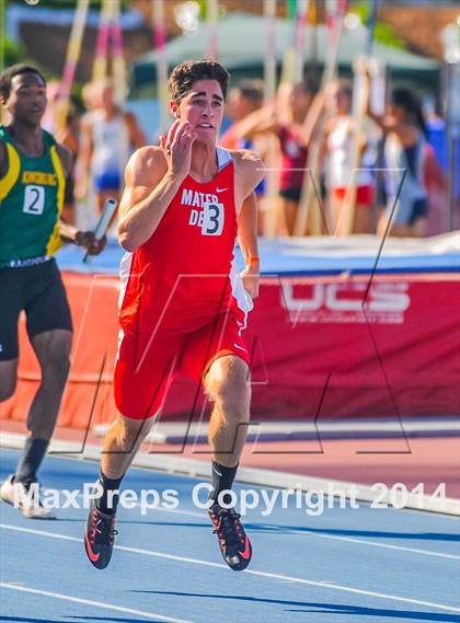 Thumbnail 3 in CIF State Track & Field Championships (Boys 4x100 Meter Relay Prelims) photogallery.
