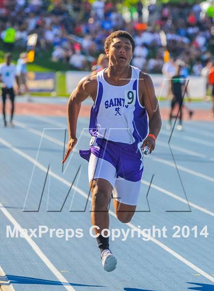 Thumbnail 3 in CIF State Track & Field Championships (Boys 4x100 Meter Relay Prelims) photogallery.