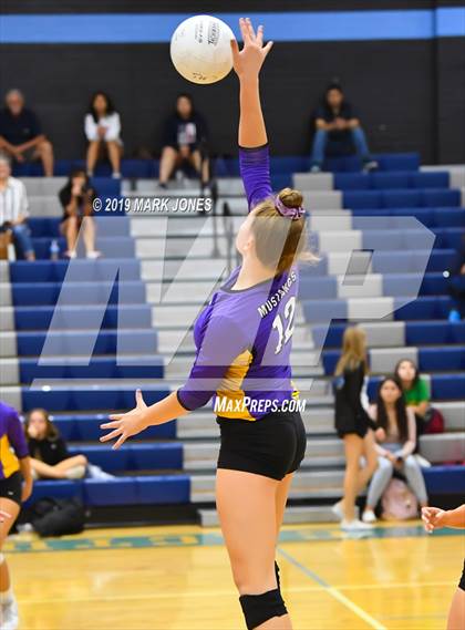 Thumbnail 3 in Sunrise Mountain vs. Centennial (Final - PUSD Girls Volleyball Tournament) photogallery.
