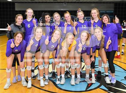 Thumbnail 1 in Sunrise Mountain vs. Centennial (Final - PUSD Girls Volleyball Tournament) photogallery.