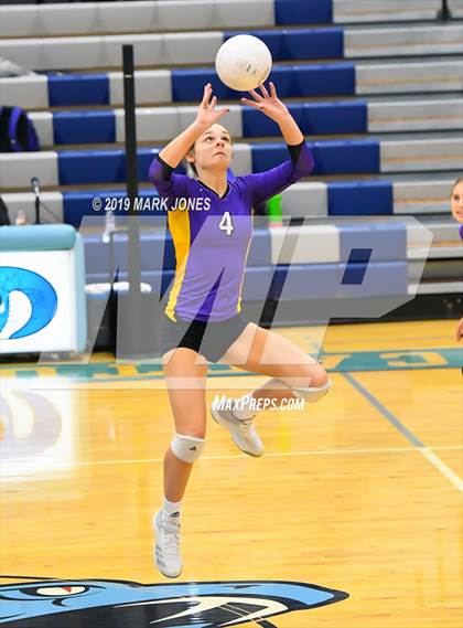 Thumbnail 1 in Sunrise Mountain vs. Centennial (Final - PUSD Girls Volleyball Tournament) photogallery.