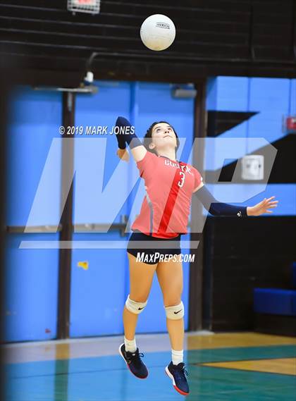 Thumbnail 2 in Sunrise Mountain vs. Centennial (Final - PUSD Girls Volleyball Tournament) photogallery.