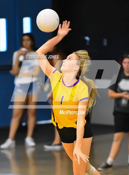 Thumbnail 1 in Sunrise Mountain vs. Centennial (Final - PUSD Girls Volleyball Tournament) photogallery.