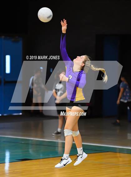 Thumbnail 2 in Sunrise Mountain vs. Centennial (Final - PUSD Girls Volleyball Tournament) photogallery.
