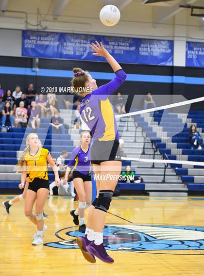 Thumbnail 1 in Sunrise Mountain vs. Centennial (Final - PUSD Girls Volleyball Tournament) photogallery.