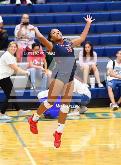 Thumbnail 1 in Sunrise Mountain vs. Centennial (Final - PUSD Girls Volleyball Tournament) photogallery.
