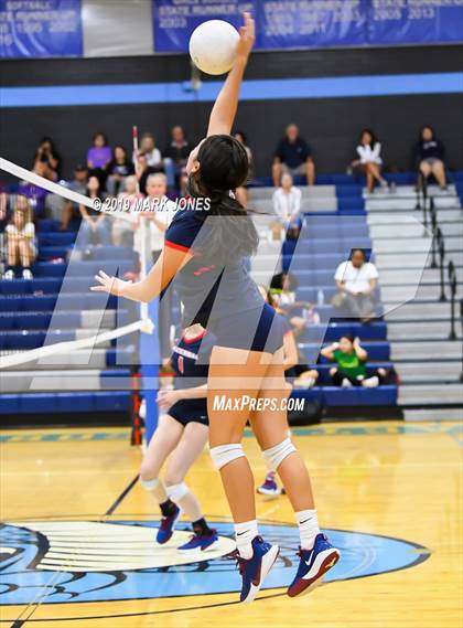 Thumbnail 3 in Sunrise Mountain vs. Centennial (Final - PUSD Girls Volleyball Tournament) photogallery.