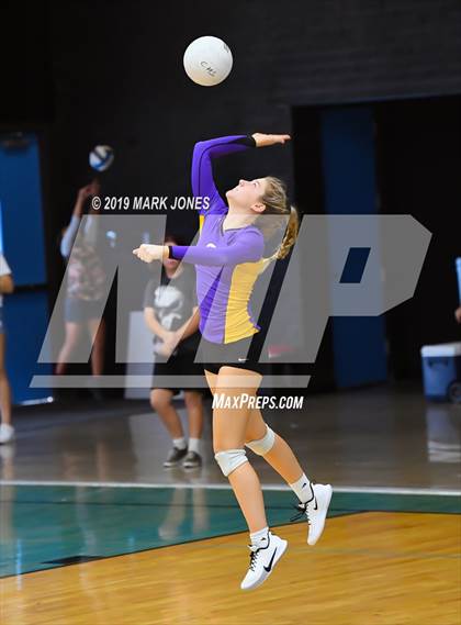 Thumbnail 2 in Sunrise Mountain vs. Centennial (Final - PUSD Girls Volleyball Tournament) photogallery.