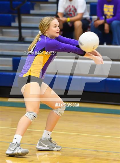 Thumbnail 3 in Sunrise Mountain vs. Centennial (Final - PUSD Girls Volleyball Tournament) photogallery.
