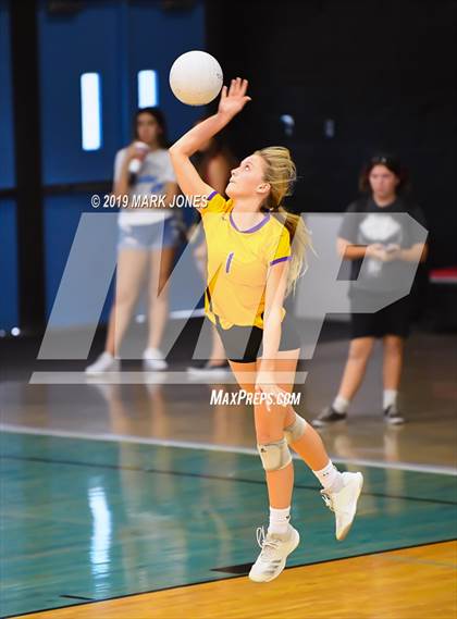 Thumbnail 2 in Sunrise Mountain vs. Centennial (Final - PUSD Girls Volleyball Tournament) photogallery.