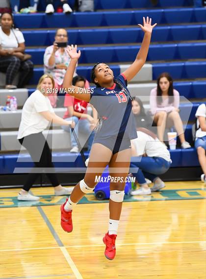 Thumbnail 3 in Sunrise Mountain vs. Centennial (Final - PUSD Girls Volleyball Tournament) photogallery.