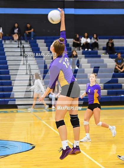 Thumbnail 1 in Sunrise Mountain vs. Centennial (Final - PUSD Girls Volleyball Tournament) photogallery.